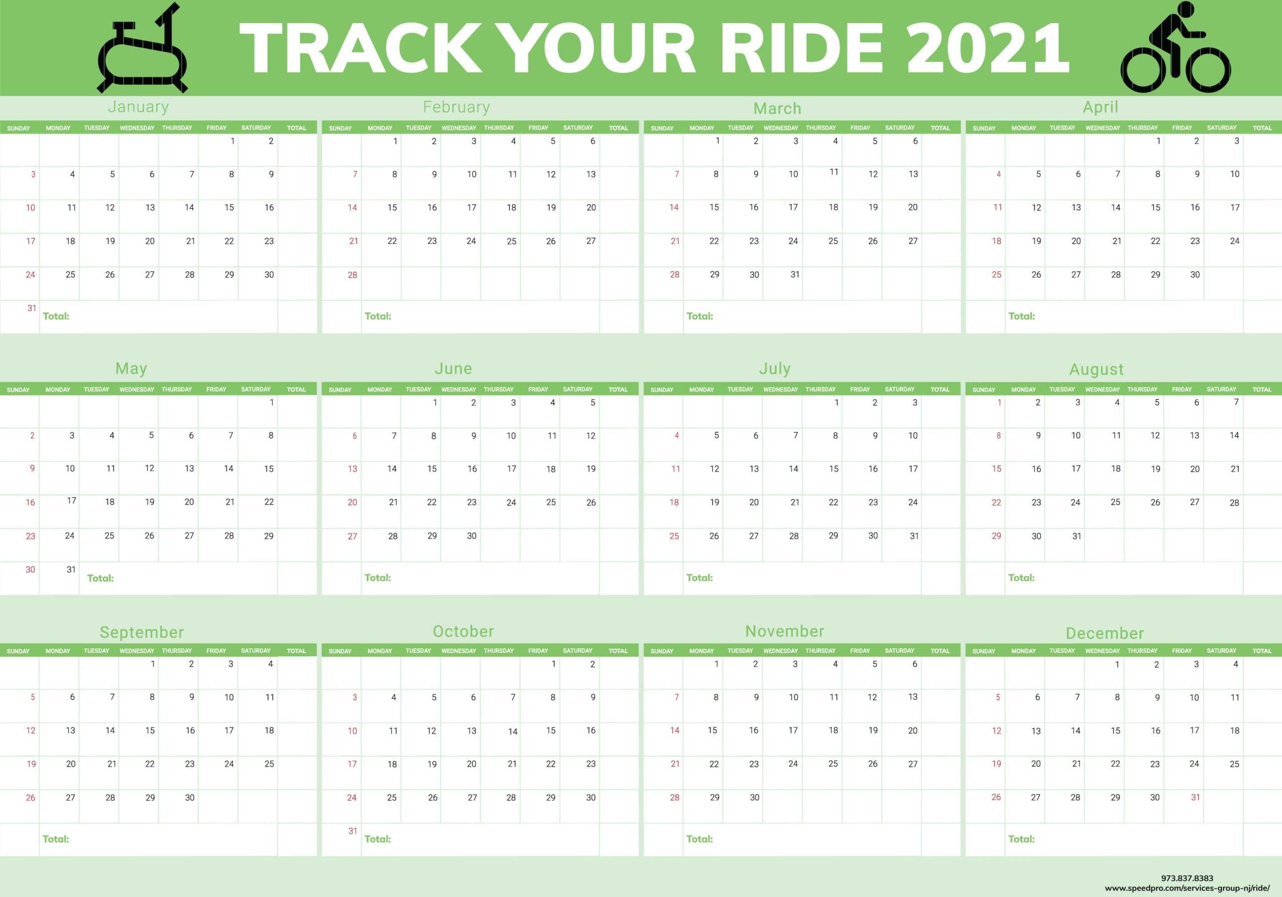 RIDE - Track Your Ride 2021 - 2pk Green