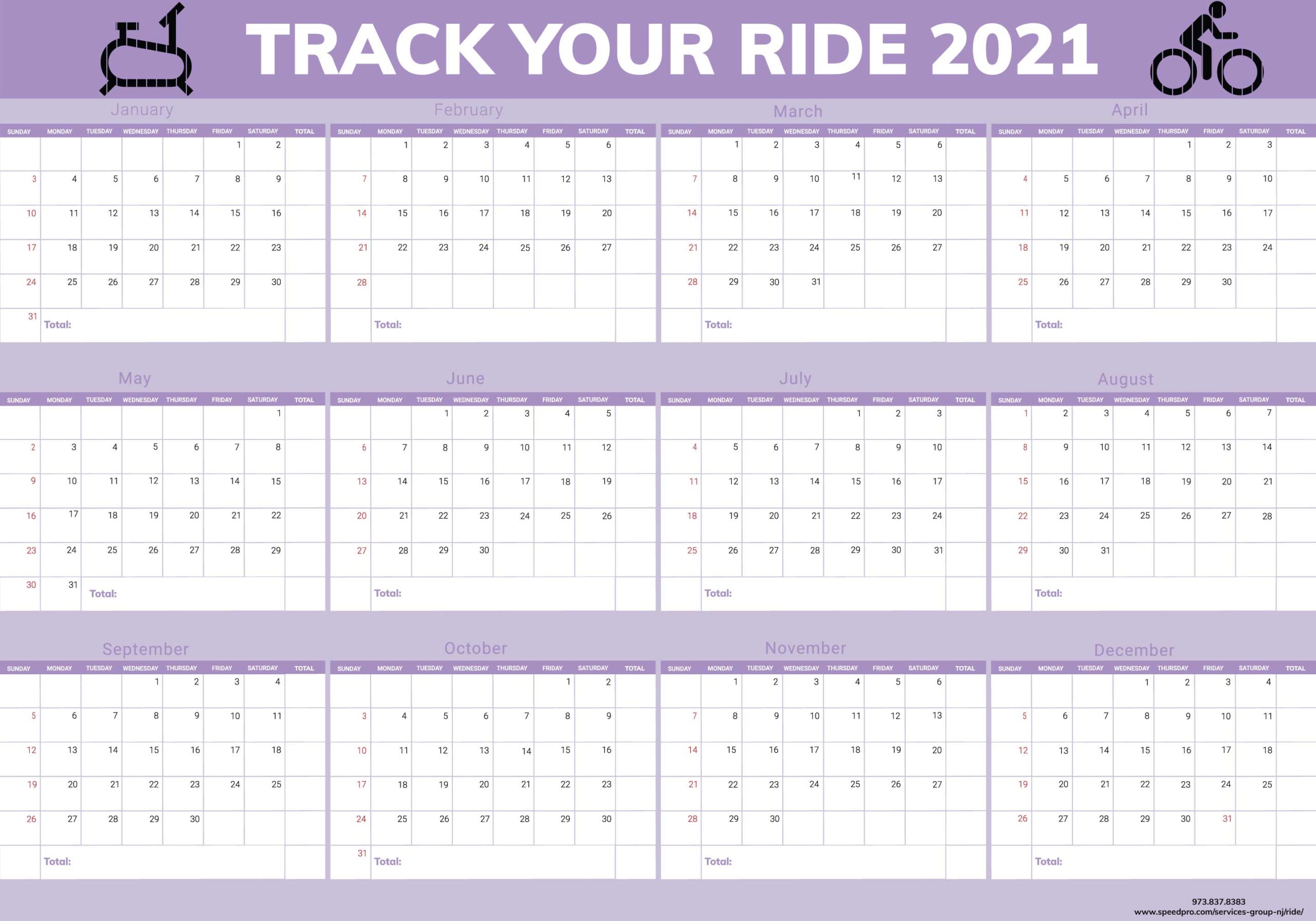 RIDE - Track Your Ride 2021 - Purple