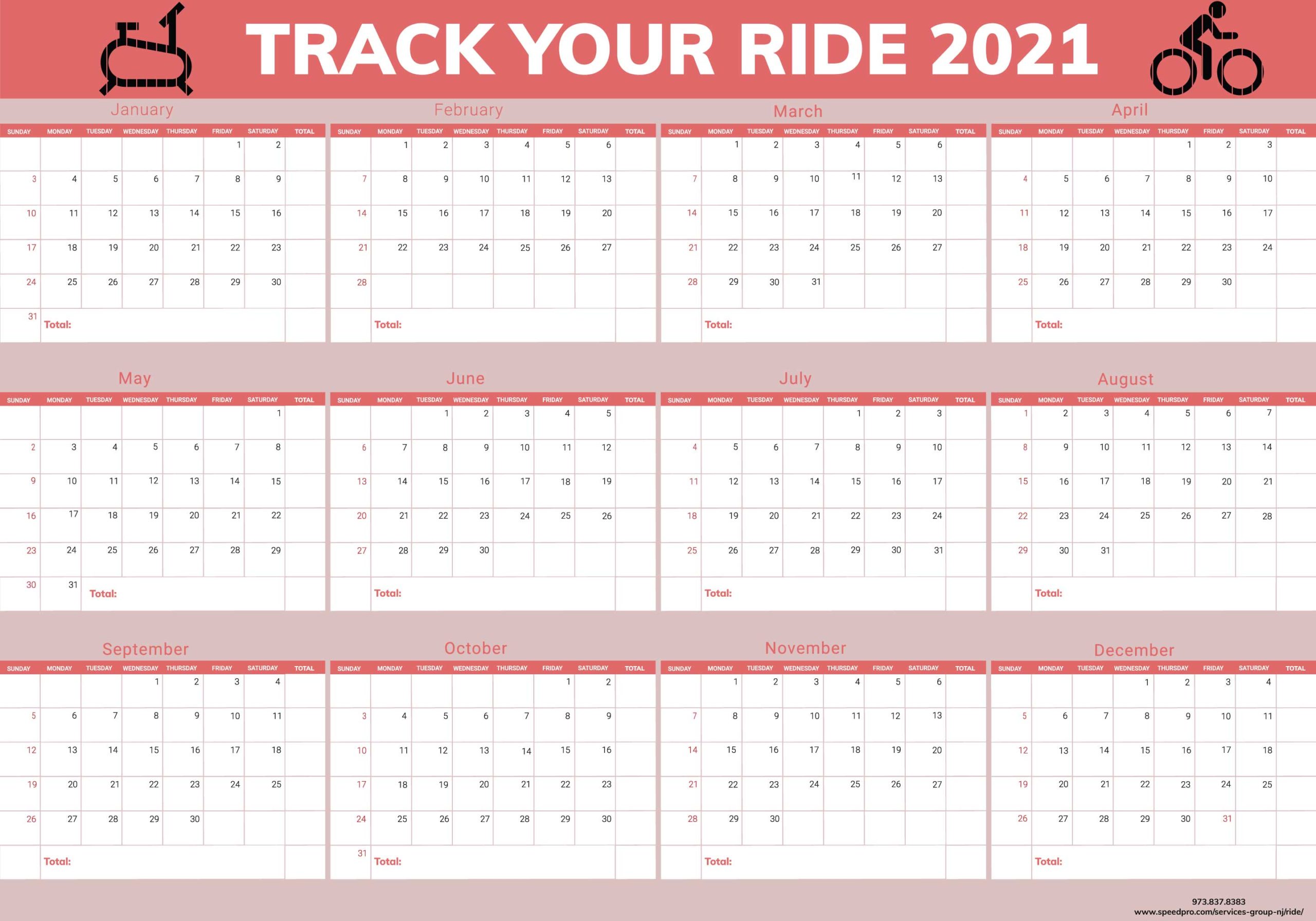 RIDE - Track Your Ride 2021 - Red