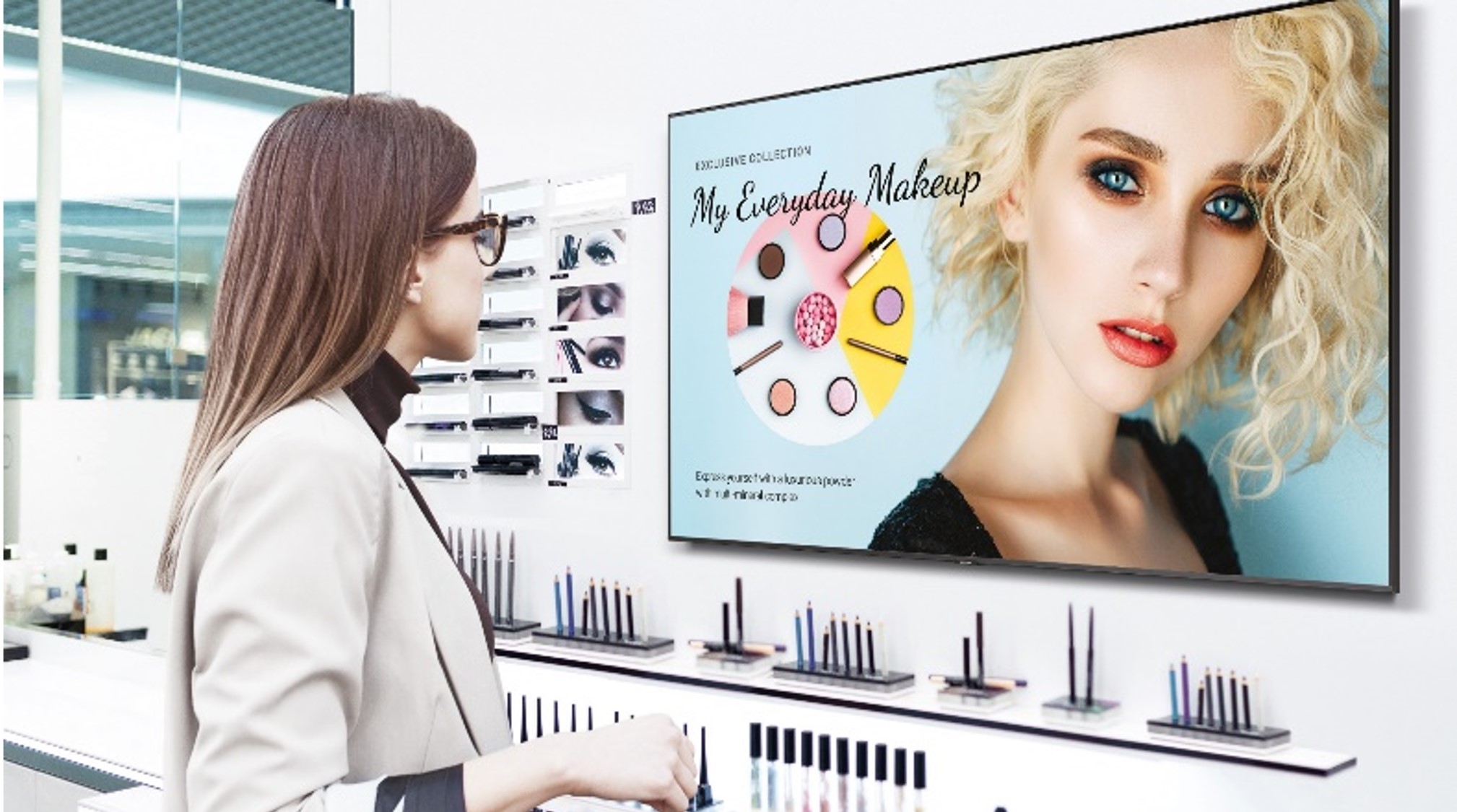 Make up digital display
