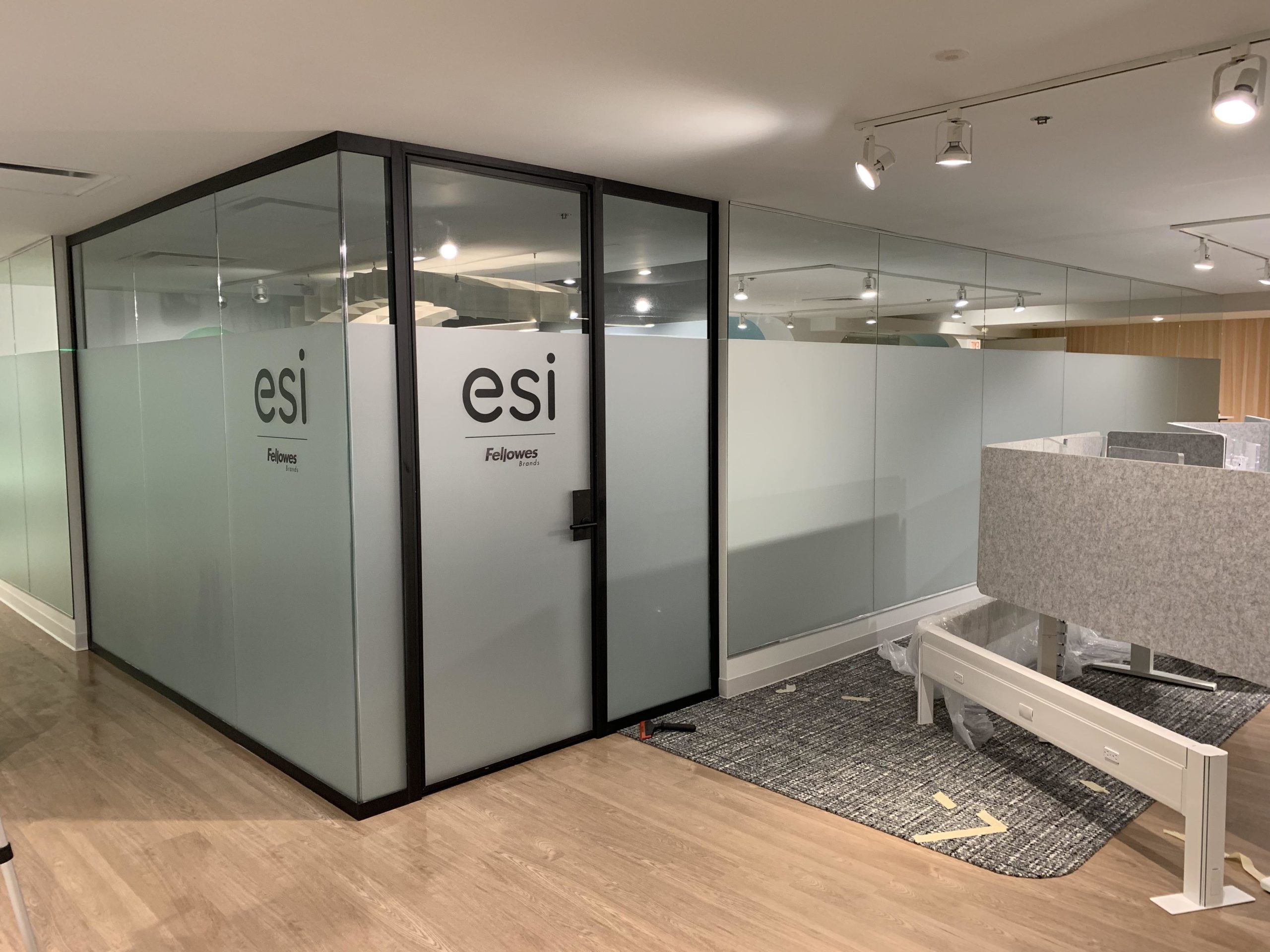ESI office frosted glass