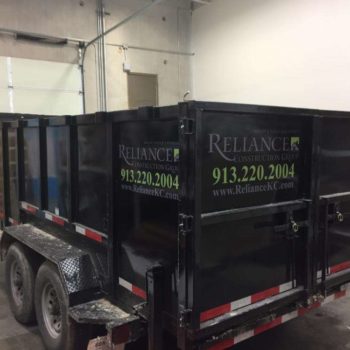 Reliance construction decal