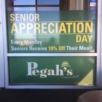 Senior Appreciation day window decal
