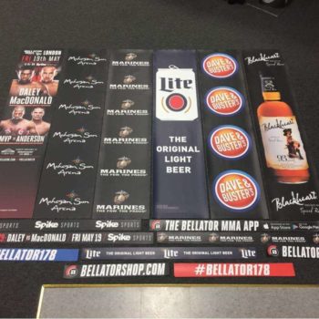 Bellator sponsor event graphics