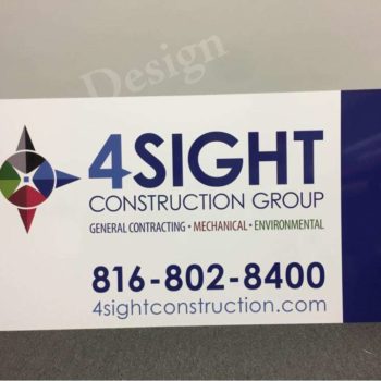 4 sight construction graphics outdoor sign