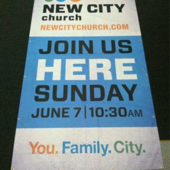 new City Church Sign