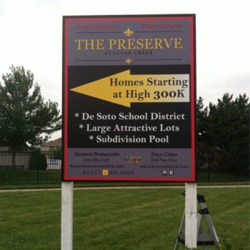 The Preserve home signs
