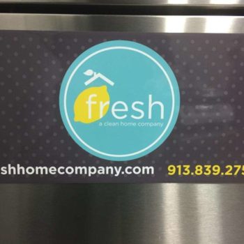 Fresh cleaning company decal