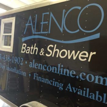 Alen Co bath and shower trailer wrap