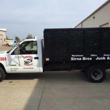 Junk and debris truck decal