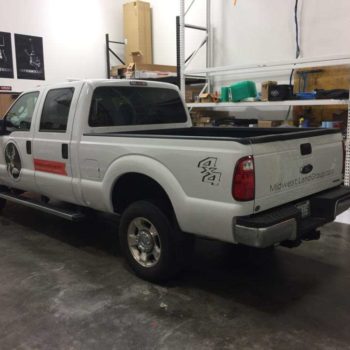 Midwest land group truck wrap