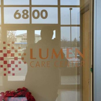 Lumen Care Center Glass door