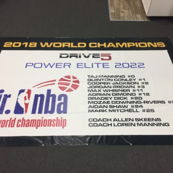 Jr NBA Championship banner
