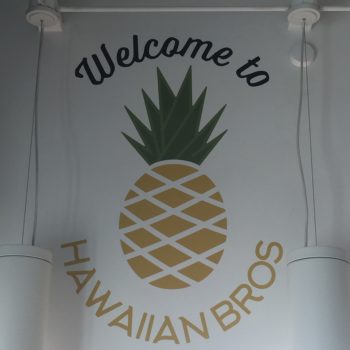 Welcome hawaiian bros wall