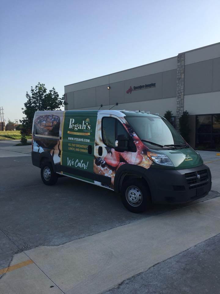 Printed and installed a full wrap on a ProMaster van