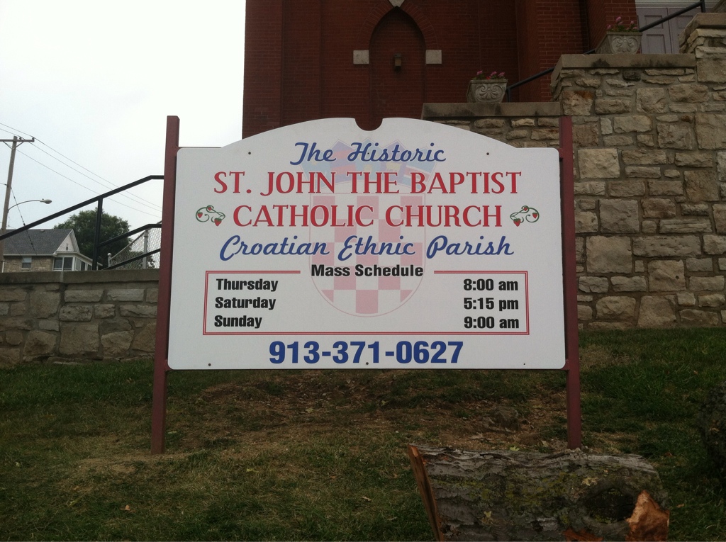 Historic church sign