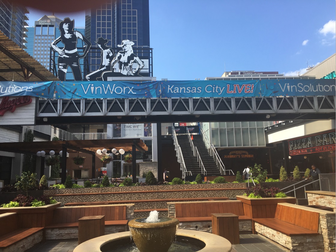 VinSolutions banners complete at Kansas City Power and Light District