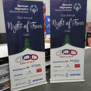 Special olympics night of trees gala banner