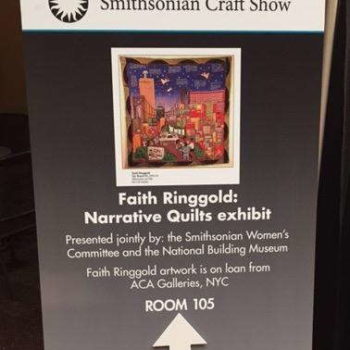 Smithsonian craft show printed poster