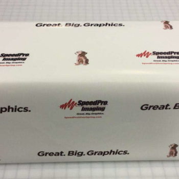Printed graphics on wrapping paper