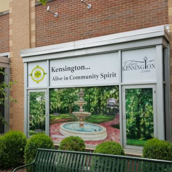 Explore kensington city window fountain mural 