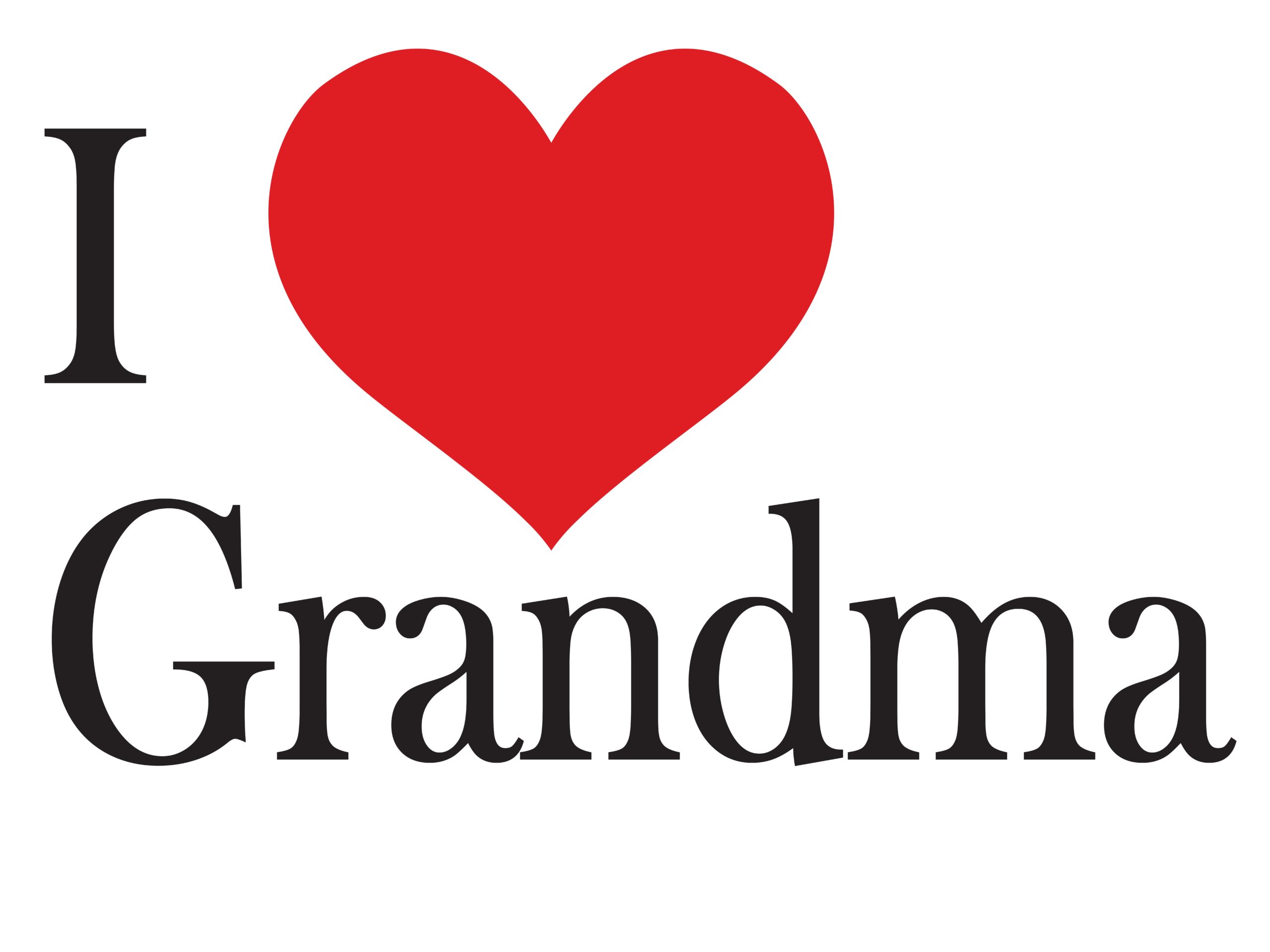 30" x 24" I Love Grandma 