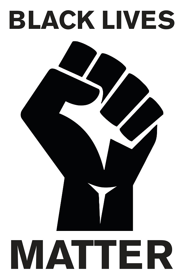 18" x 24" coroplast sign (Black Lives Matter Fist)