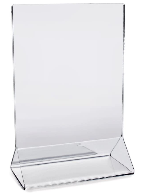 5" x 7" Acrylic Table Top Holder - 2 Pack