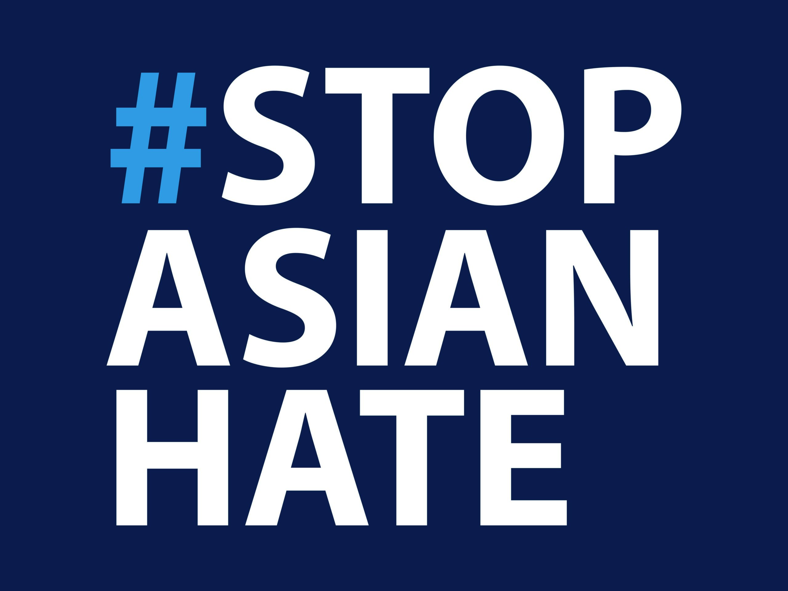 18" x 24" coroplast sign (Stop Asian Hate)