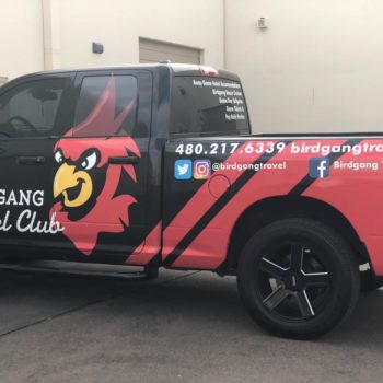 Bird Gang Travel Club Vehicle Wrap
