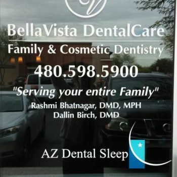 Bellavista Dental Care Window decals 