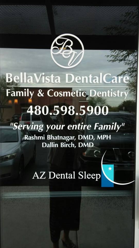 Bellavista Dental Care Window decals 