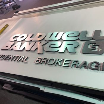 Outdoor signage created for Coldwell Banker Residential Brokerage