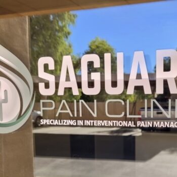 Saguaro Pain Clinic Window Graphic
