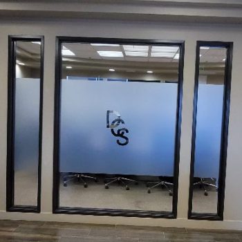 Frosted Indoor Window Graphic