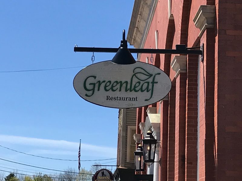 Greenleaf Restaurant Outdoor Signage