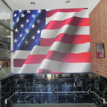 American flag wall mural 