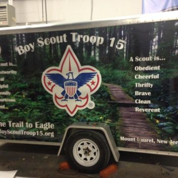 boy scout troop trailer wrap 
