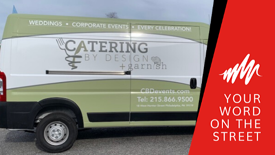 Catering by Design vehicle wraps
