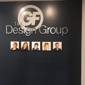 The Design Group indoor sign