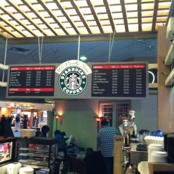 Starbucks point of purchase display