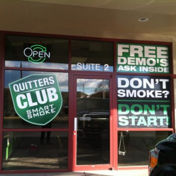 quitter club window graphics