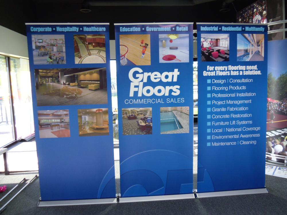 Great Floors retractable banners