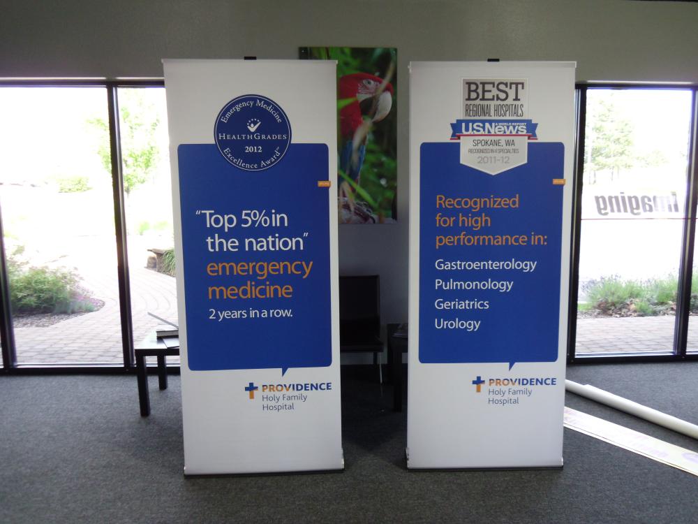 Providence Hospital retractable banners