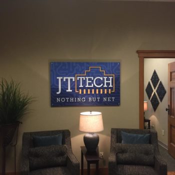 office sign for JT Tech