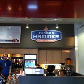 Thomas Hammer Coffee Roasters sign