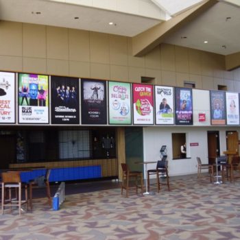 Signs for various musicals