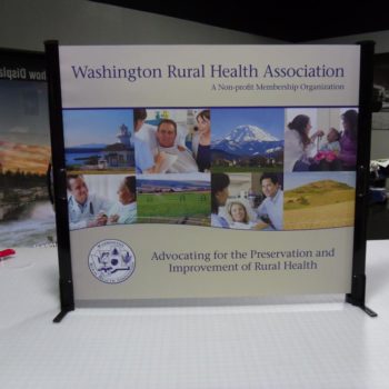 Washington Rural Health Association trade show display