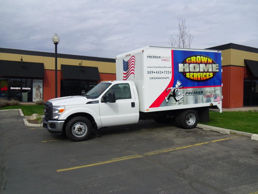Vehicle wrap for Crown Home Services