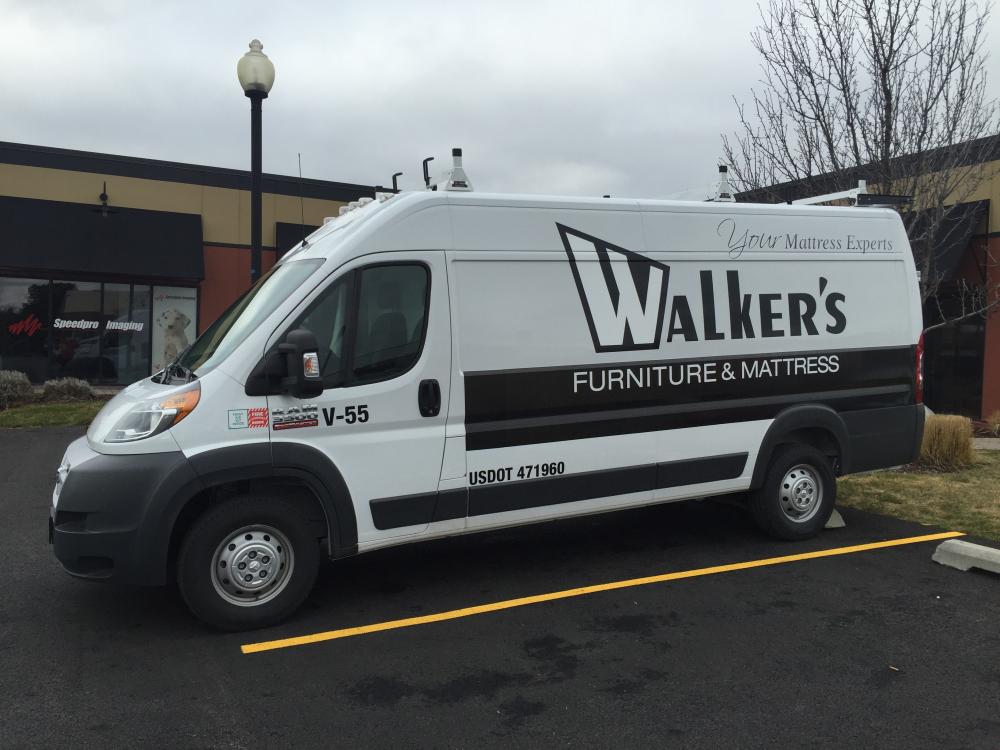 vehicle wrap for walker's furniture 
